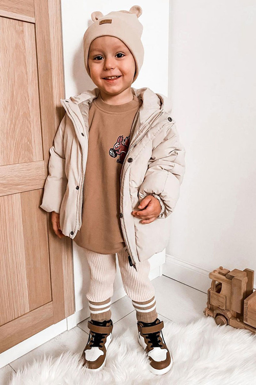 Dětské Vysoké Zateplené Boty Bile-Hněde Bartnie