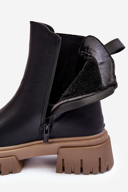 Ocieplane Masywní Botky Sztyblety Big Star MM274606 Černé