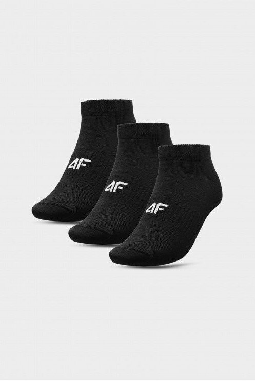 Pánské ponožky Casual 4F 3-PACK 4FAW23USOCM203-20S Černé