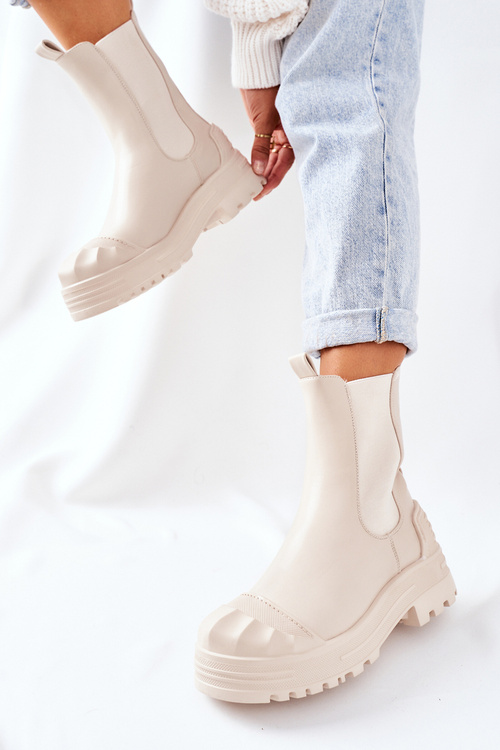 Teplé Boty Pérka Béžové Time Off