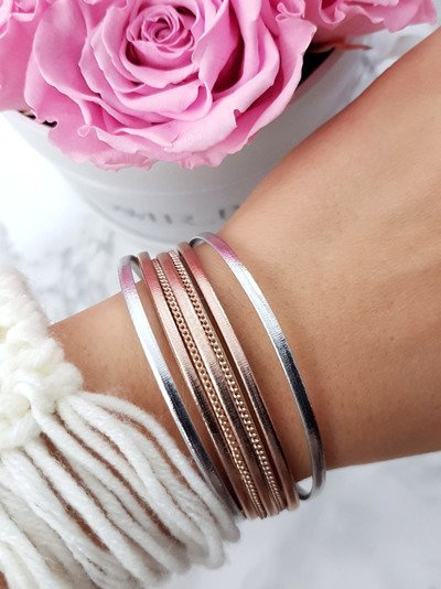 Dámsky náramok Rose Pink Gold reťazec Michiko