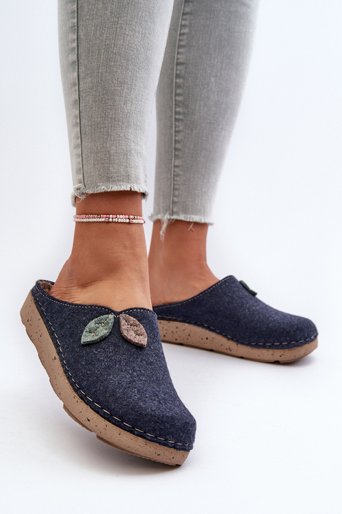 Dámské domácí obuv z filcu Inblu ED000013 modré