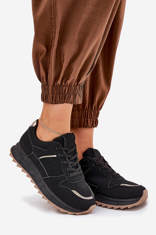 Dámské Sportovní Boty Na Platformě Černé Yandia