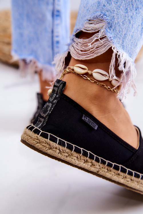 Dámské klasické espadrilky Big Star JJ274952 Černá