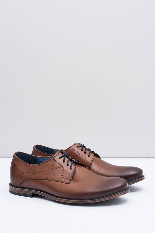 Nikopol hnědé kožené pánské polobotky James