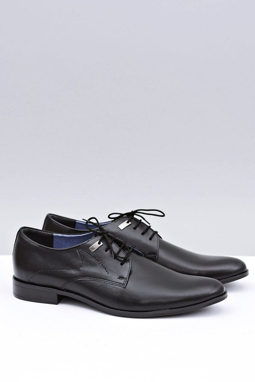 Elegantné čierne formálne topánky Damaso