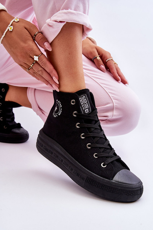 Dámské vysoké tenisky Big Star LL274A182 Černé