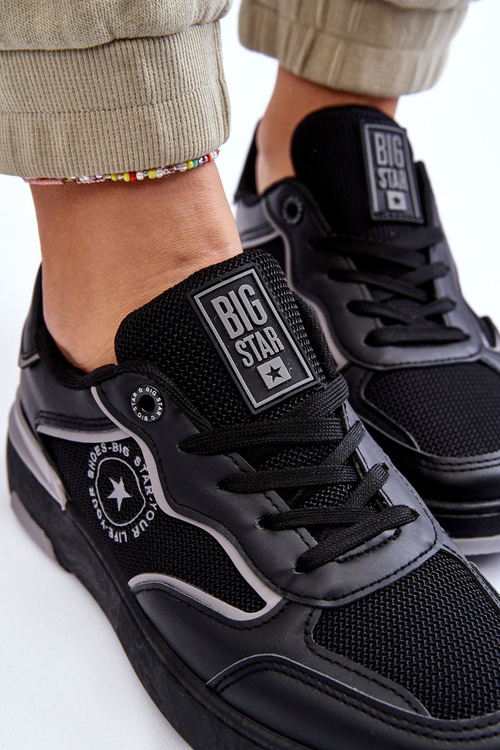 Dámske športové topánky Big Star LL274443 Čierna a šedá