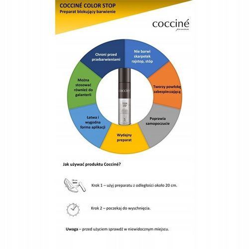 Coccine Color Stop Spray Prevent Footwear Coloring