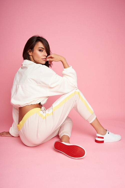 Dámské Kožené Tenisky BIG STAR FF274174 Bílé červené