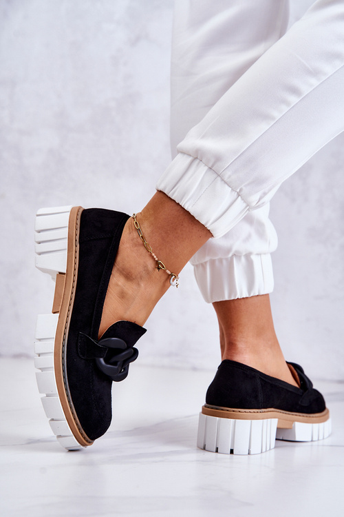 Lafefer Suede Shoes s dekoráciou čierna talisa