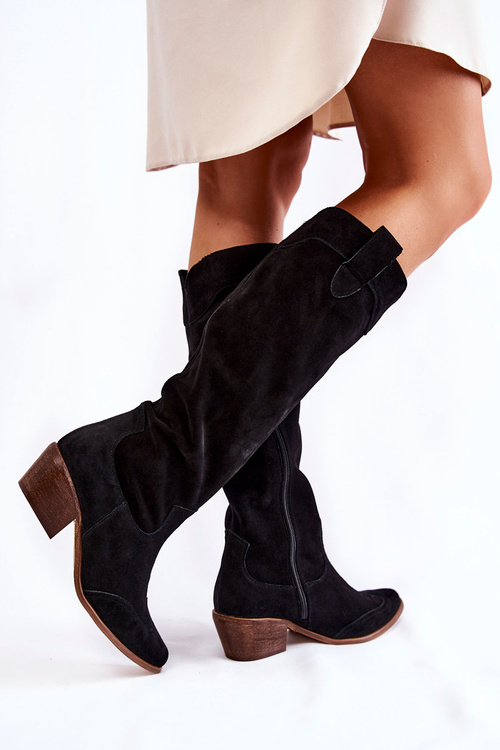 Dámské boty na vysokém podpatku Lewski Shoes 3235 Černe