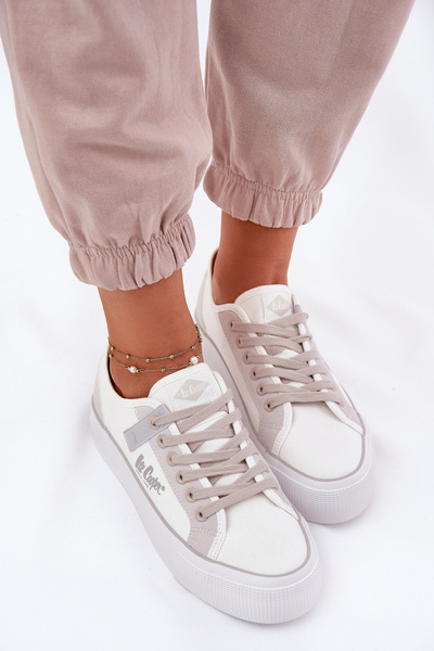 Dámské Tenisky Na Platformě Lee Cooper LCW-25-31-3479L Bílý-Světlý