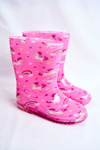 Detské gumové galoshes Pink Unicorn