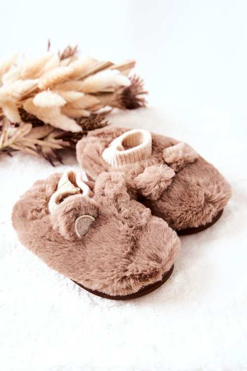 Teplý fleece se švy Hnědé Dessi