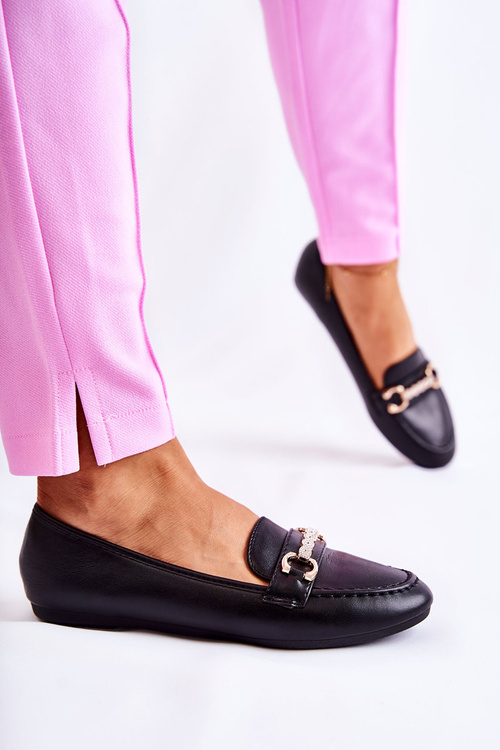 Dámské kožené mokasíny Černá Godley