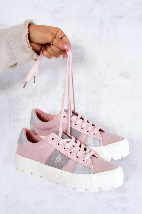 Dámska veľká hviezda JJ274481 Pink Sneakers
