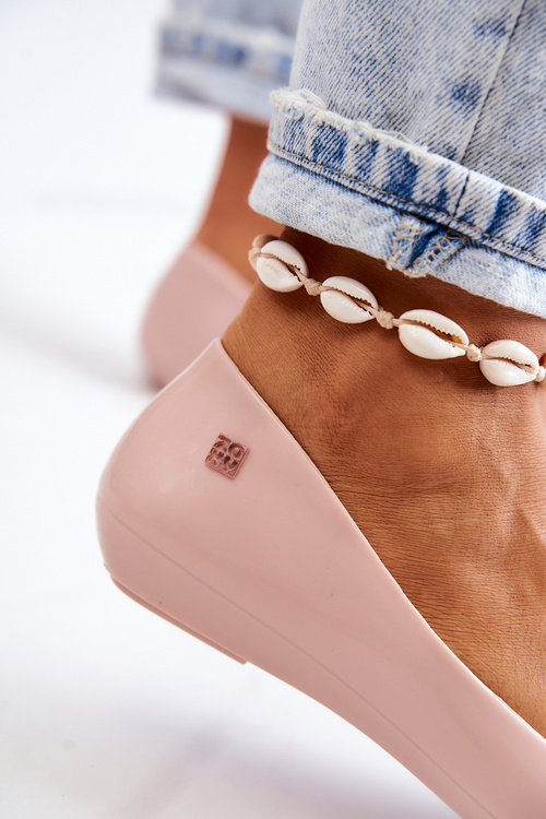 Dámské Voňavé Gumové Baleríny ZAXY JJ285051 Nahá