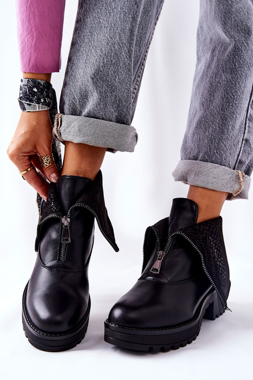 Čierne vysoké podpätky kože challonte