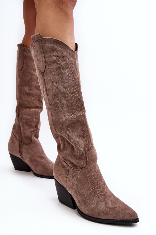 Dámske kovbojské topánky na tmavom Sloana Slo