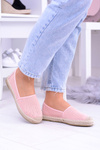 Dámské růžové perforované espadrilky Asumi