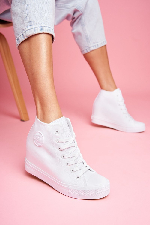 Dámská Obuv Sneakers Big Star Bilá FF274A192