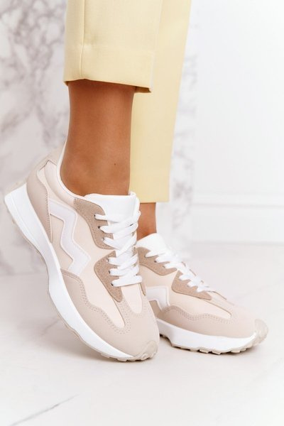 Dámská Sportovní Obuv Sneakersy Béžove Move On