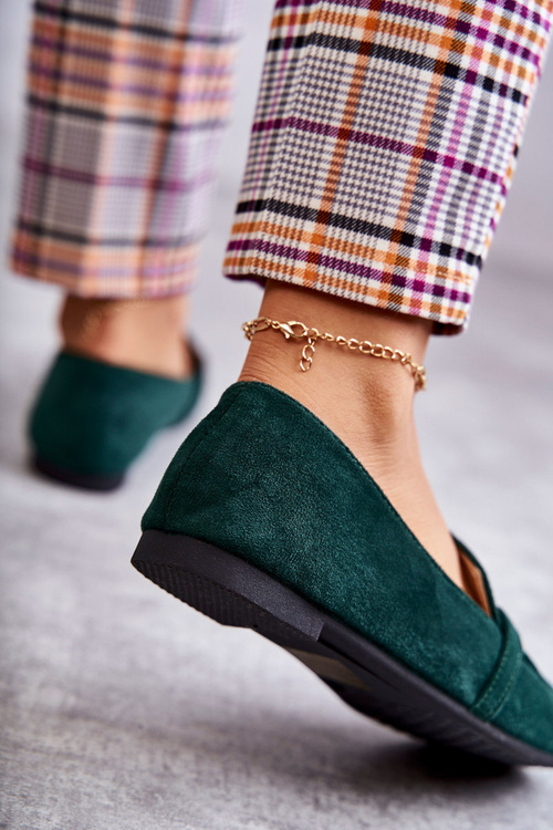 Suede Classic Green Loafers Roddie