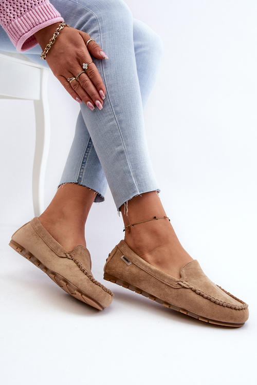 Dámské mokasíny z ekologického semiše hnědé Amrutia