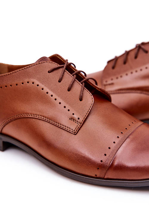 Kožené boty Bednarek 723 Hnědé