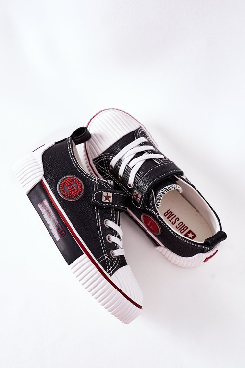 Dětské Kožené Tenisky BIG STAR II374042 Černé