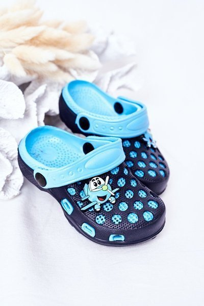 Dětské Pěnové Nazouváky Crocs Tmavě Modré Jupiter