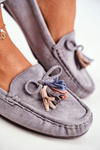 Dámske Moccasins Suede 20pb35-2003 Gray Donna Mia