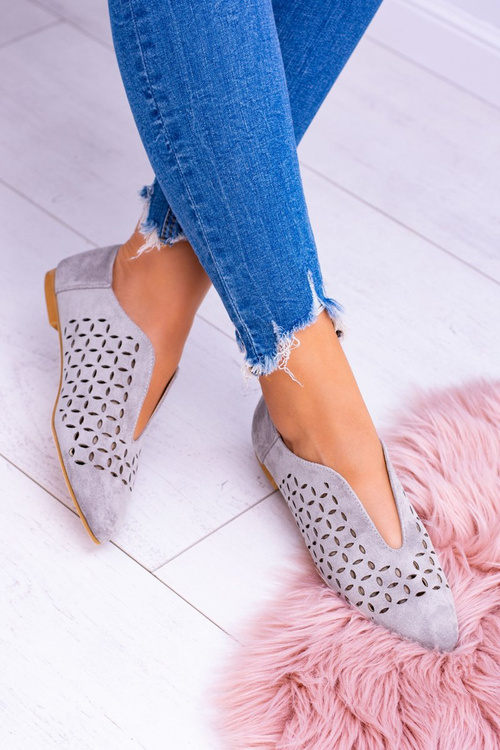 Lu Boo Gray Suede Women's Slip -Shop Synthia Synthia