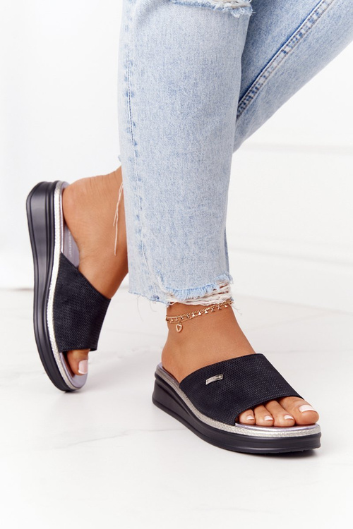 Klínové Nazouváky Sergio Leone SK042 Černé