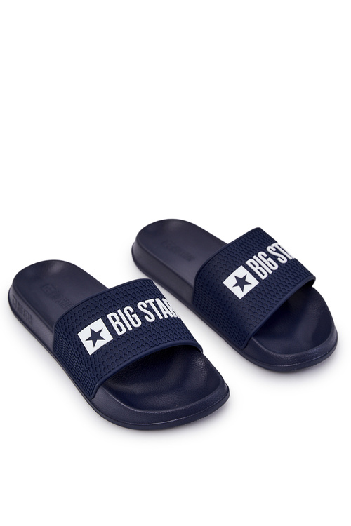 Pánské pantofle Big Star JJ174507 Námořnická modrá