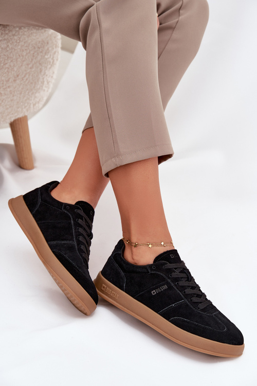 Dámske Semišové Tenisky Big Star SS274673 HI-POLY SYSTEM Čierne