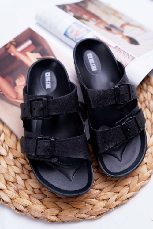 Dámske papuče veľká hviezda Black AA274A156