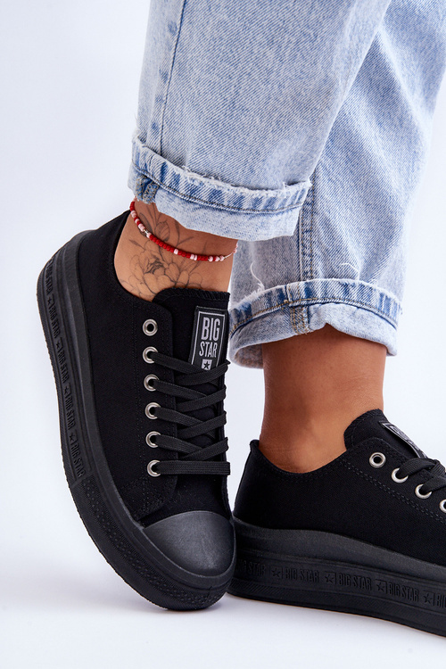 Dámske tenisky na platforme Big Star LL274A176 čierna