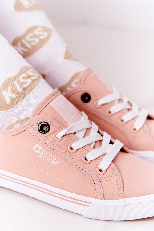 Dámska veľká hviezda HH274060 Pink Sneakers