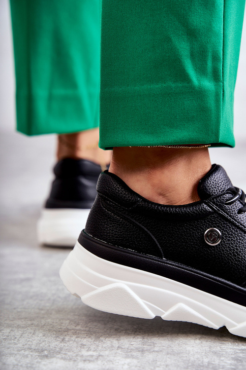 Dámské černé kožené sportovní boty Camrose