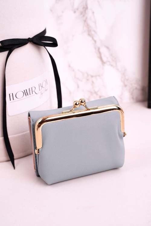 Malá Dámská Peněženka Se Zapínáním Na Háček MILANO Modrá