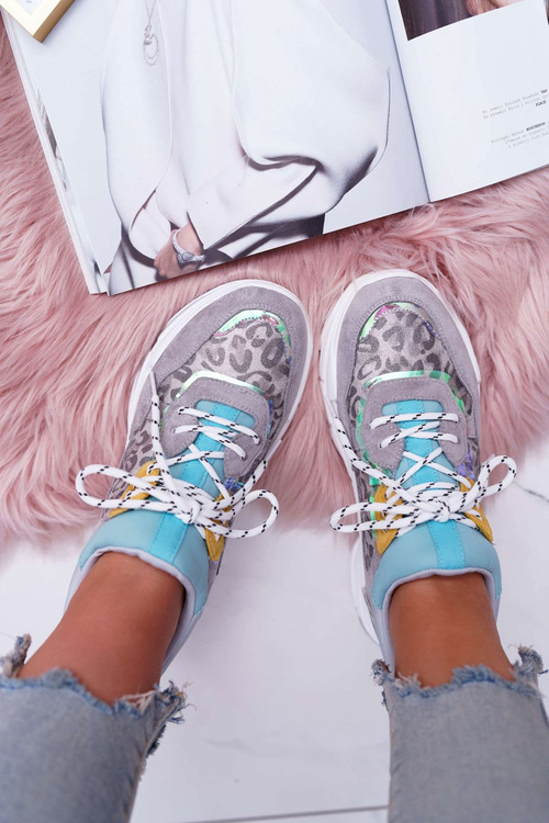 Dámská Sportovní Obuv Tlustou Podrážkou Šedé Cabana