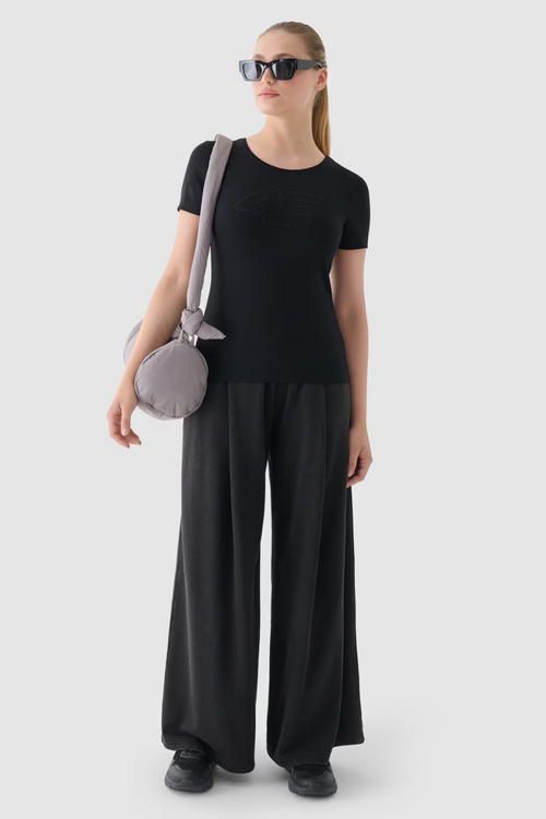 Dámske Tričko S Potlačou 4F Čierne 4FWMM00TTSHF1846-20S