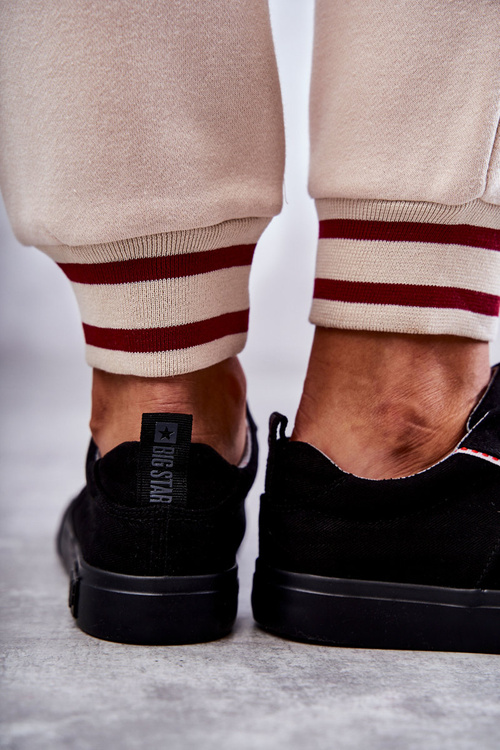 Nízke dámske materiály tenisiek Veľká hviezda KK274004 čierna