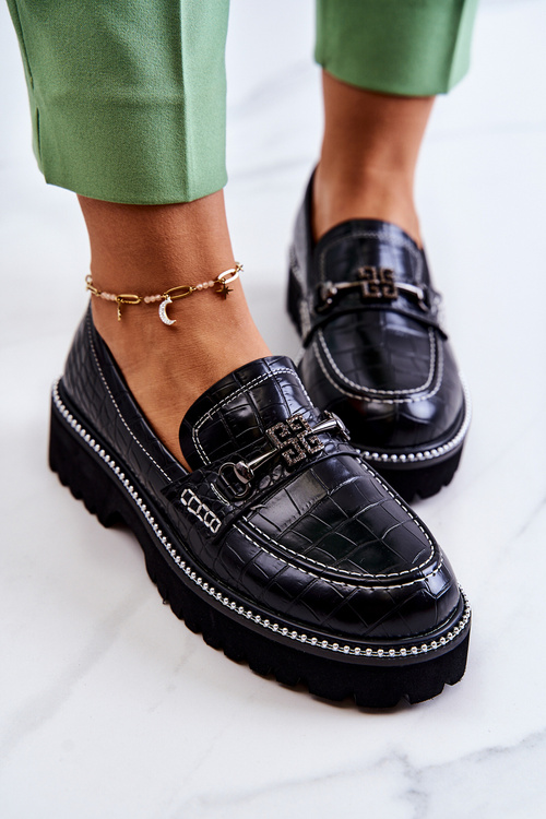 Boty Had S Ornamentem černé Adison