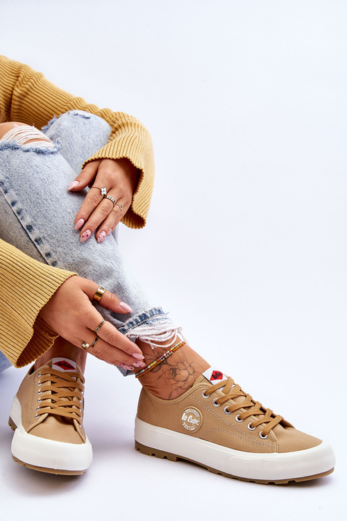 Dámské tenisky s nízkou platformou Lee Cooper LCW-23-44-1655L béžová