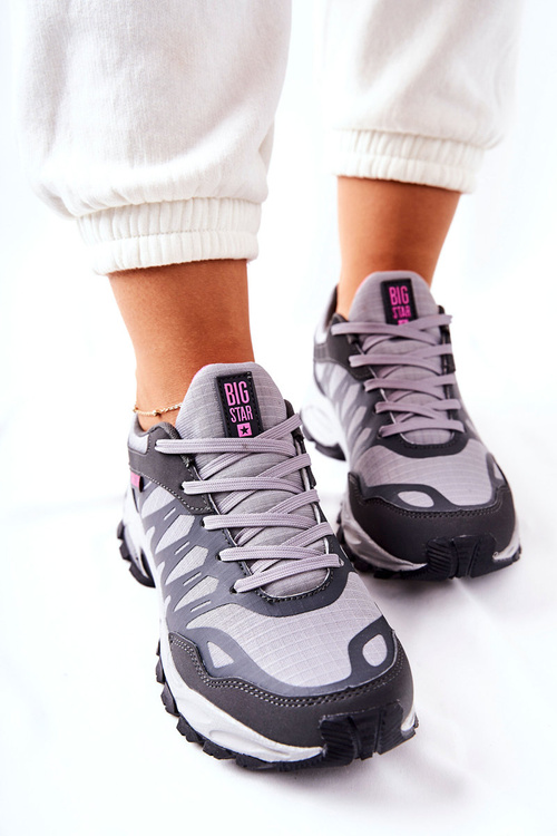 Tenisky Memory Foam Big Star GG274499 šedé