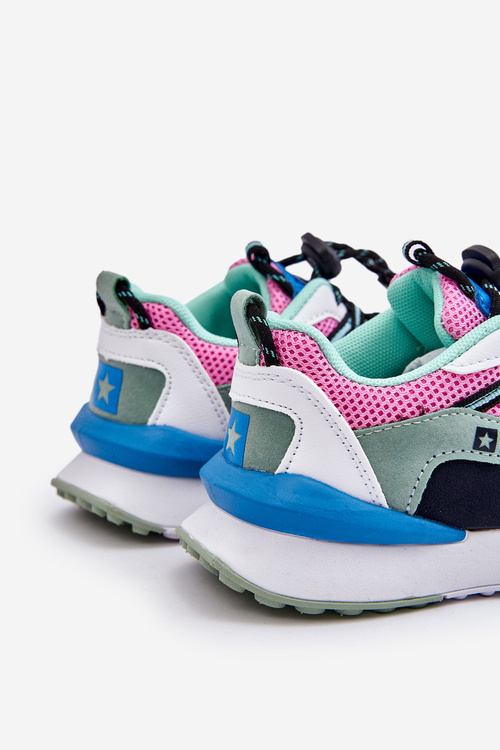 Dětská sportovní obuv Memory Foam System Big Star LL374219 růžovo-zelená
