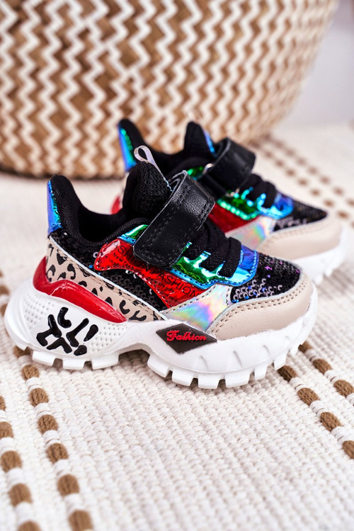 Dětská Sportovni Obuv se Suchým Zipem Černé Be Happy